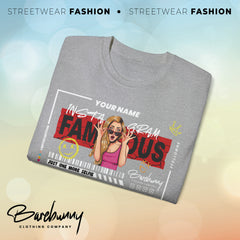 Barebunny - Instagram Famous (DTF) Unisex Ultra Cotton Tee (Excited Girl)