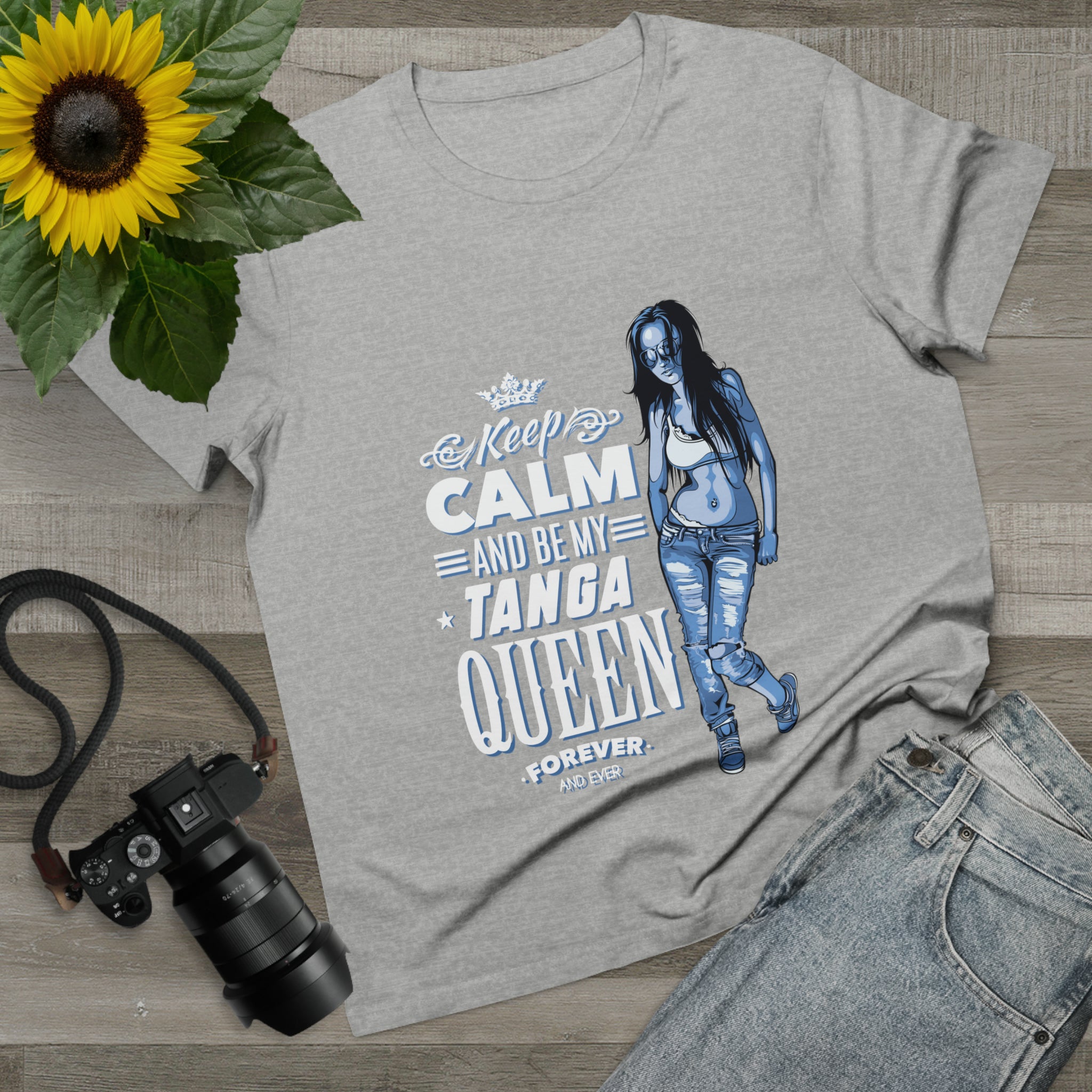 Keep Calm and be my tanga Queen - Women’s Maple Tee (DTF)